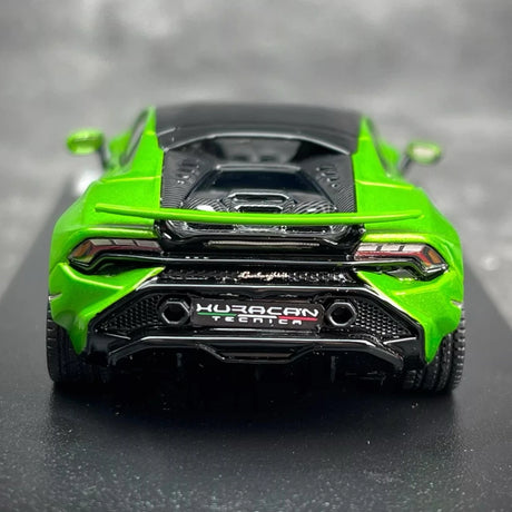 [Look Smart] 1:43 Lamborghini 2022 Huracan LP640-2 Tecnica groen modelauto Hars