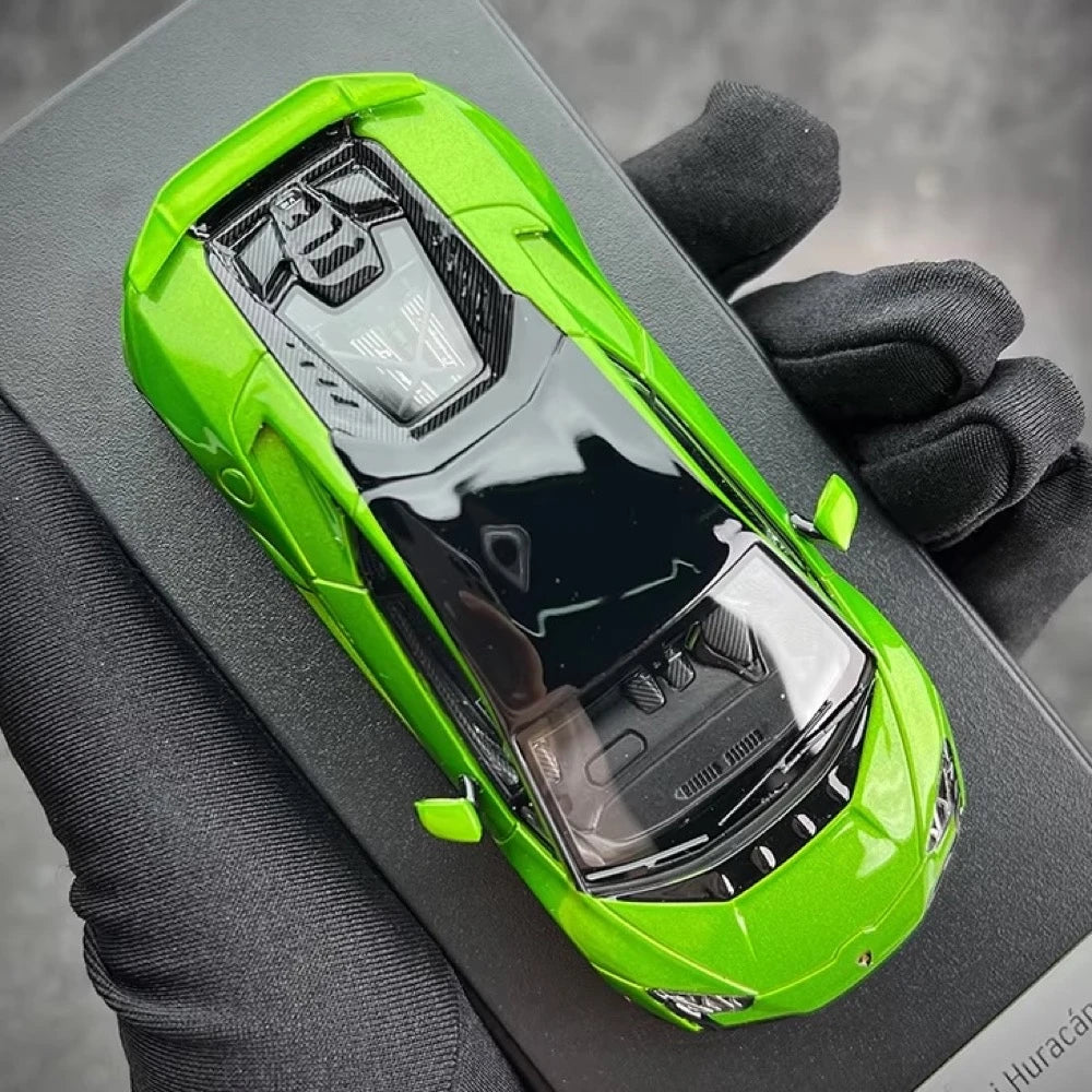 [Look Smart] 1:43 Lamborghini 2022 Huracan LP640-2 Tecnica Green Model Car Resin
