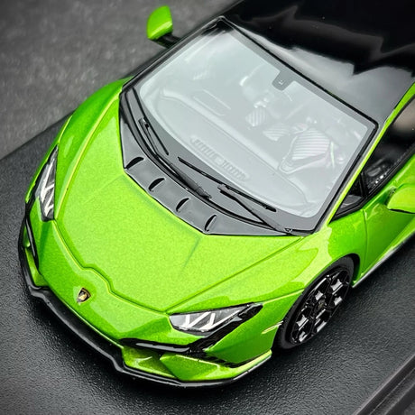 [Look Smart] 1:43 Lamborghini 2022 Huracan LP640-2 Tecnica groen modelauto Hars