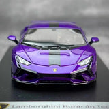 [Look Smart] 1:43 Lamborghini 2022 Huracan LP640-2 Tecnica Purple Model Car Resin
