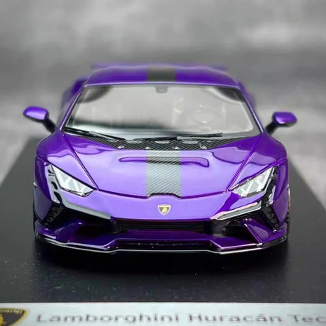 [Look Smart] 1:43 Lamborghini 2022 Huracan LP640-2 Tecnica paars modelauto Hars