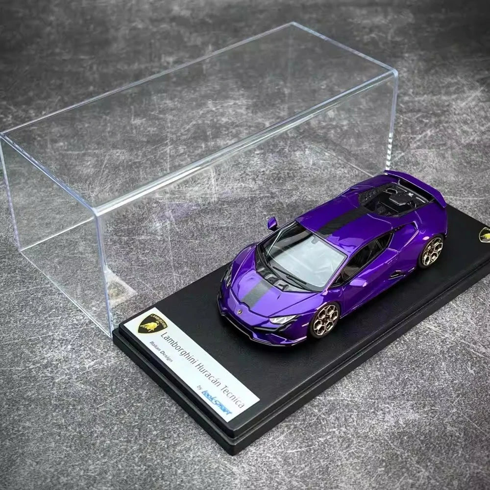 [Look Smart] 1:43 Lamborghini 2022 Huracan LP640-2 Tecnica Purple Model Car Resin