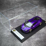 [Look Smart] 1:43 Lamborghini 2022 Huracan LP640-2 Tecnica Purple Model Car Resin
