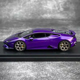 [Look Smart] 1:43 Lamborghini 2022 Huracan LP640-2 Tecnica Purple Model Car Resin