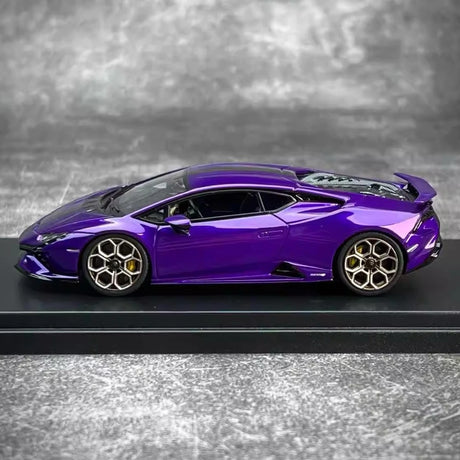 [Look Smart] 1:43 Lamborghini 2022 Huracan LP640-2 Tecnica paars modelauto Hars