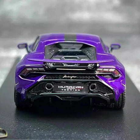 [Look Smart] 1:43 Lamborghini 2022 Huracan LP640-2 Tecnica paars modelauto Hars