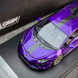 [Look Smart] 1:43 Lamborghini 2022 Huracan LP640-2 Tecnica Purple Model Car Resin