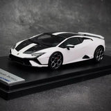[Look Smart] 1:43 Lamborghini 2022 Huracan LP640-2 Tecnica White Model Car Resin