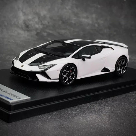 [Look Smart] 1:43 Lamborghini 2022 Huracan LP640-2 Tecnica wit modelauto Hars