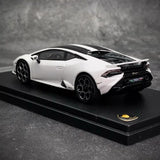 [Look Smart] 1:43 Lamborghini 2022 Huracan LP640-2 Tecnica White Model Car Resin