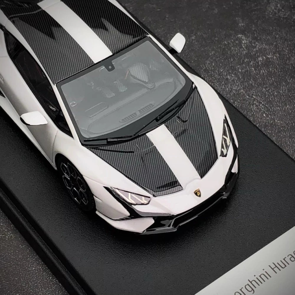 [Look Smart] 1:43 Lamborghini 2022 Huracan LP640-2 Tecnica bianco modellino di auto resina