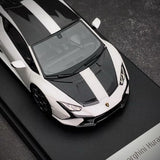 [Look Smart] 1:43 Lamborghini 2022 Huracan LP640-2 Tecnica White Model Car Resin