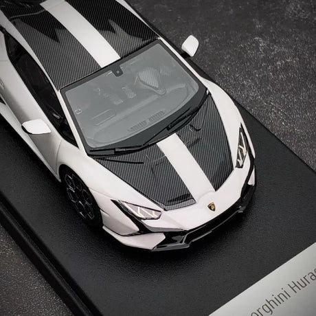 [Look Smart] 1:43 Lamborghini 2022 Huracan LP640-2 Tecnica wit modelauto Hars