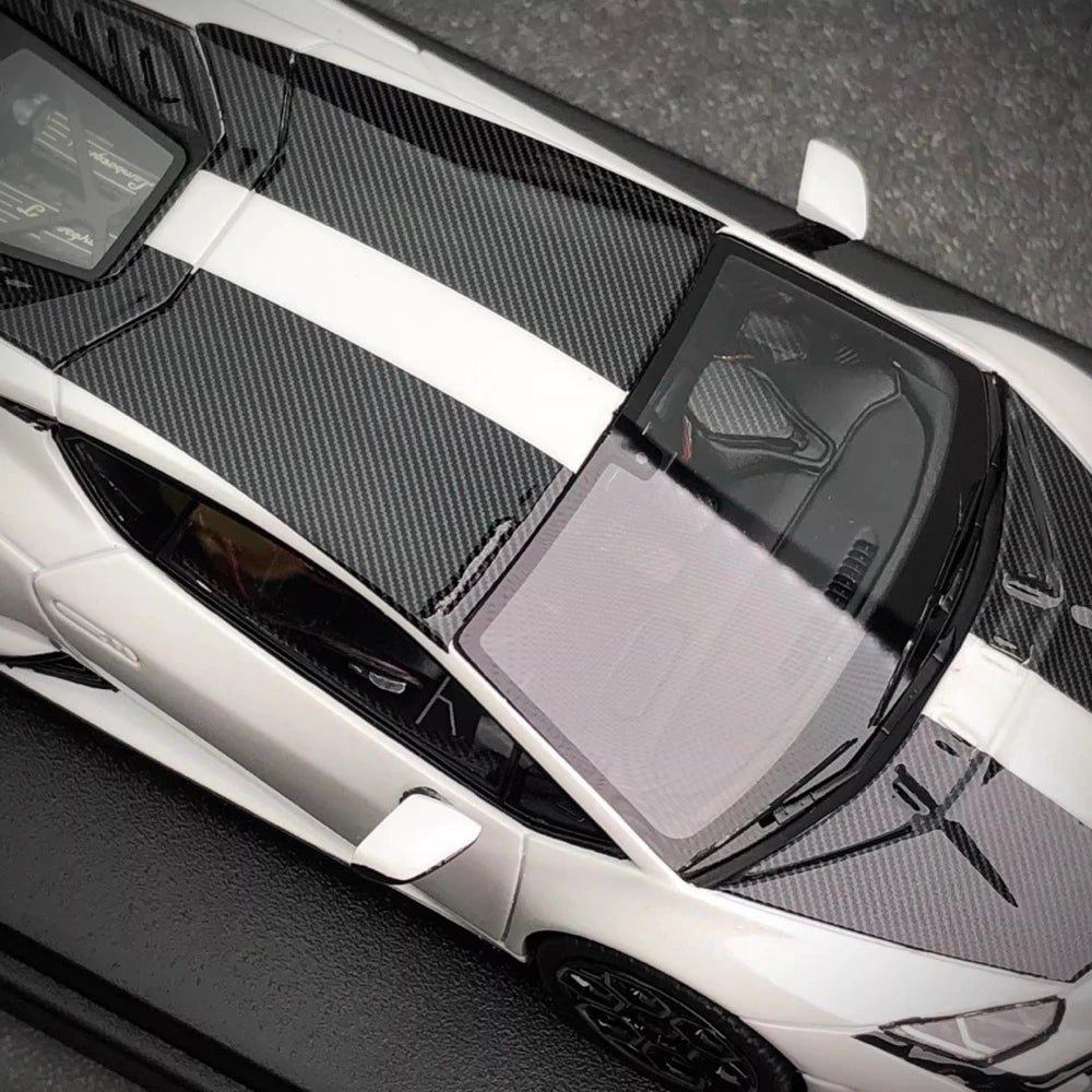 [Look Smart] 1:43 Lamborghini 2022 Huracan LP640-2 Tecnica bianco modellino di auto resina