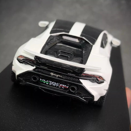 [Look Smart] 1:43 Lamborghini 2022 Huracan LP640-2 Tecnica wit modelauto Hars