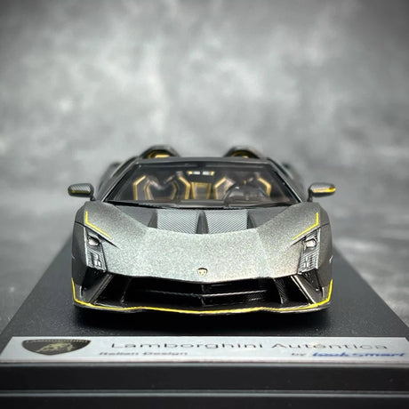 [Look Smart] 1:43 Lamborghini 2023 Autentica grijs modelauto Hars