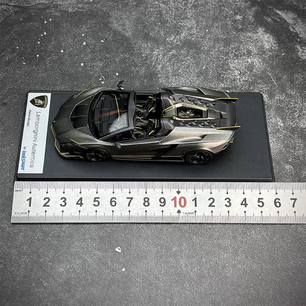 [Look Smart] 1:43 Lamborghini 2023 Autentica Gray Model Car Resin