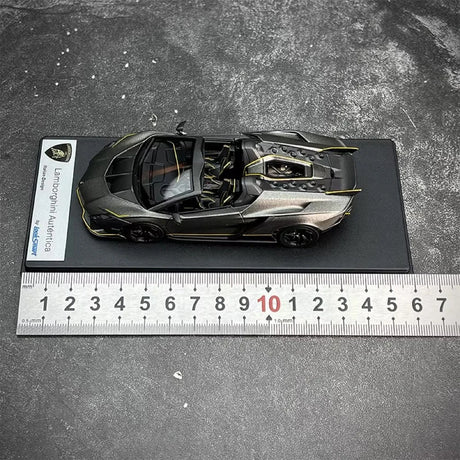 [Look Smart] 1:43 Lamborghini 2023 Autentica grijs modelauto Hars