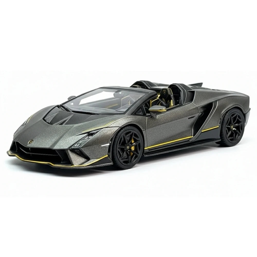 [Look Smart] 1:43 Lamborghini 2023 Autentica Gray Model Car Resin
