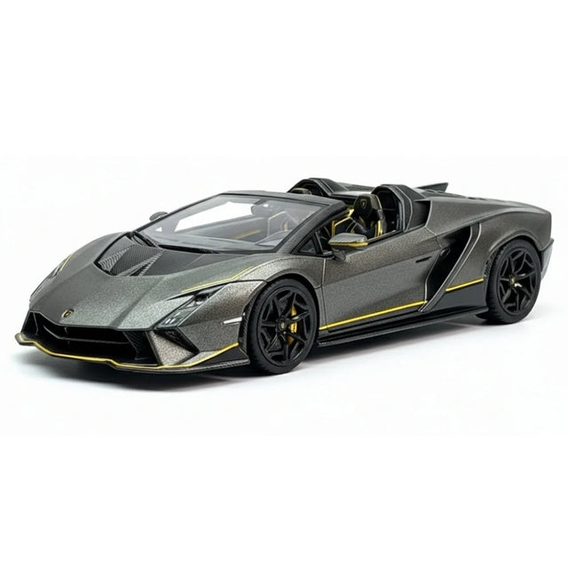 [Look Smart] 1:43 Lamborghini 2023 Autentica Gray Model Car Resin