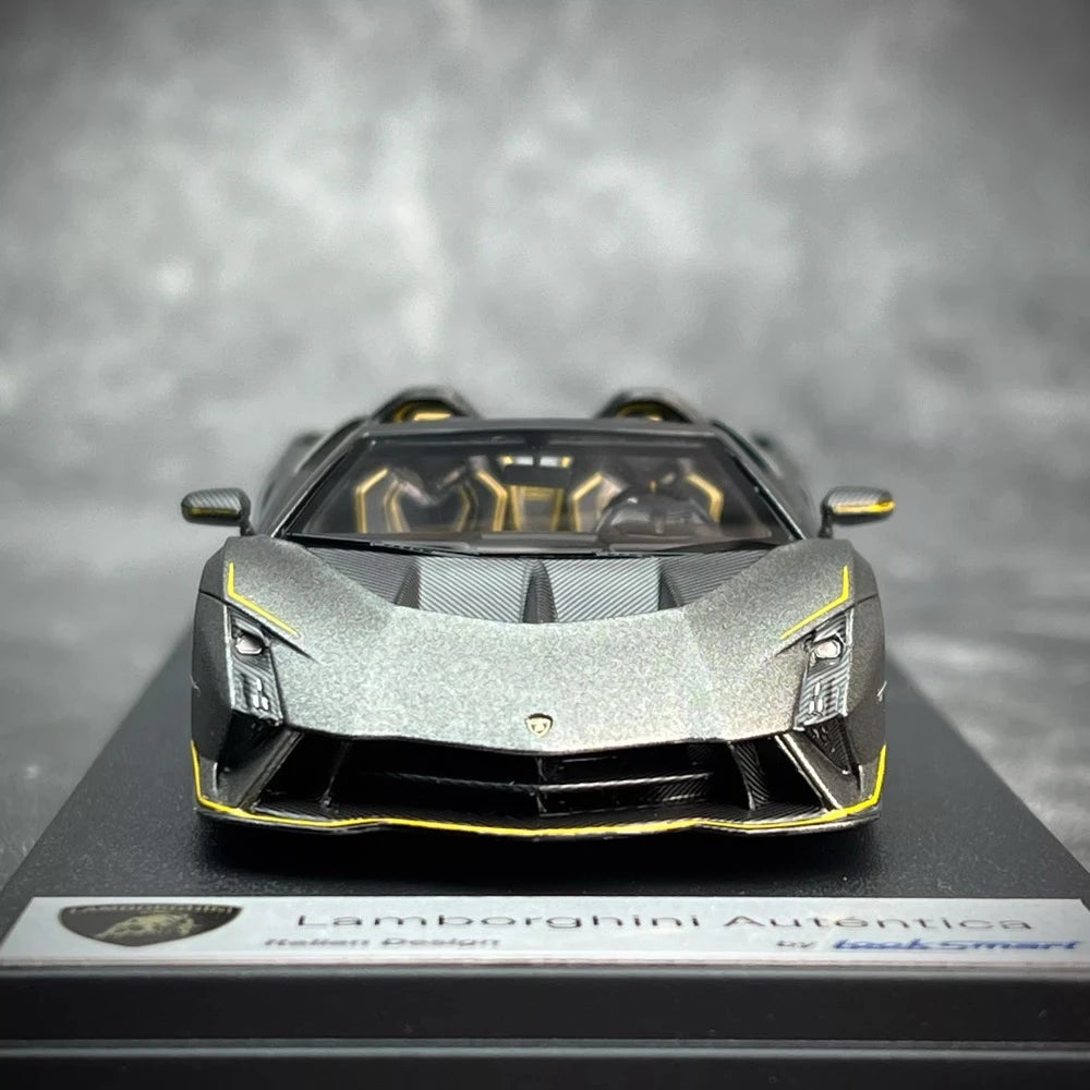 [Look Smart] 1:43 Lamborghini 2023 Autentica grigio modellino di auto resina