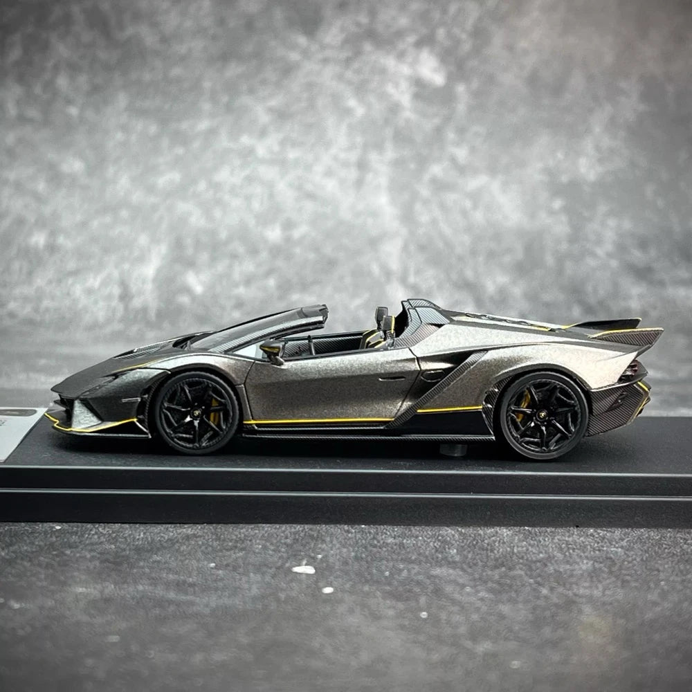 [Look Smart] 1:43 Lamborghini 2023 Autentica grigio modellino di auto resina