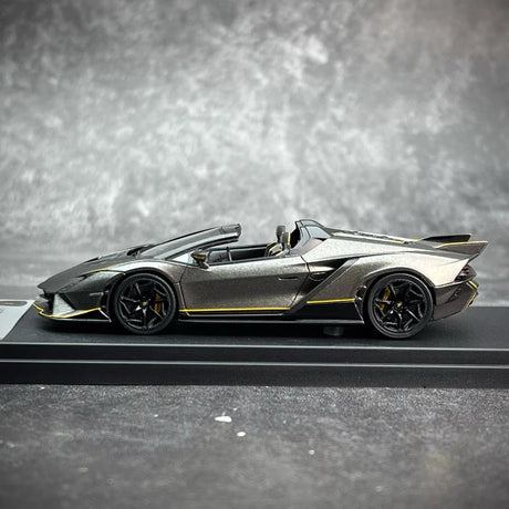 [Look Smart] 1:43 Lamborghini 2023 Autentica grijs modelauto Hars
