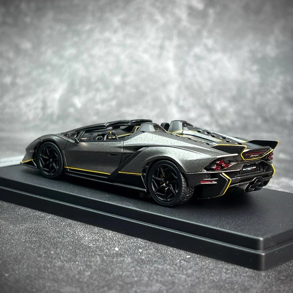[Look Smart] 1:43 Lamborghini 2023 Autentica grigio modellino di auto resina