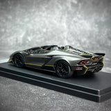 [Look Smart] 1:43 Lamborghini 2023 Autentica Gray Model Car Resin