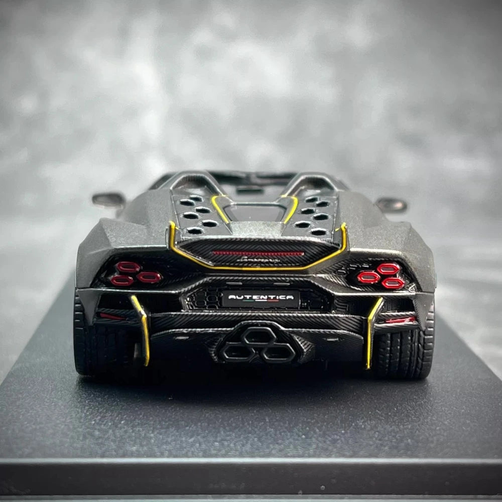 [Look Smart] 1:43 Lamborghini 2023 Autentica grigio modellino di auto resina