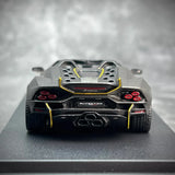 [Look Smart] 1:43 Lamborghini 2023 Autentica Gray Model Car Resin