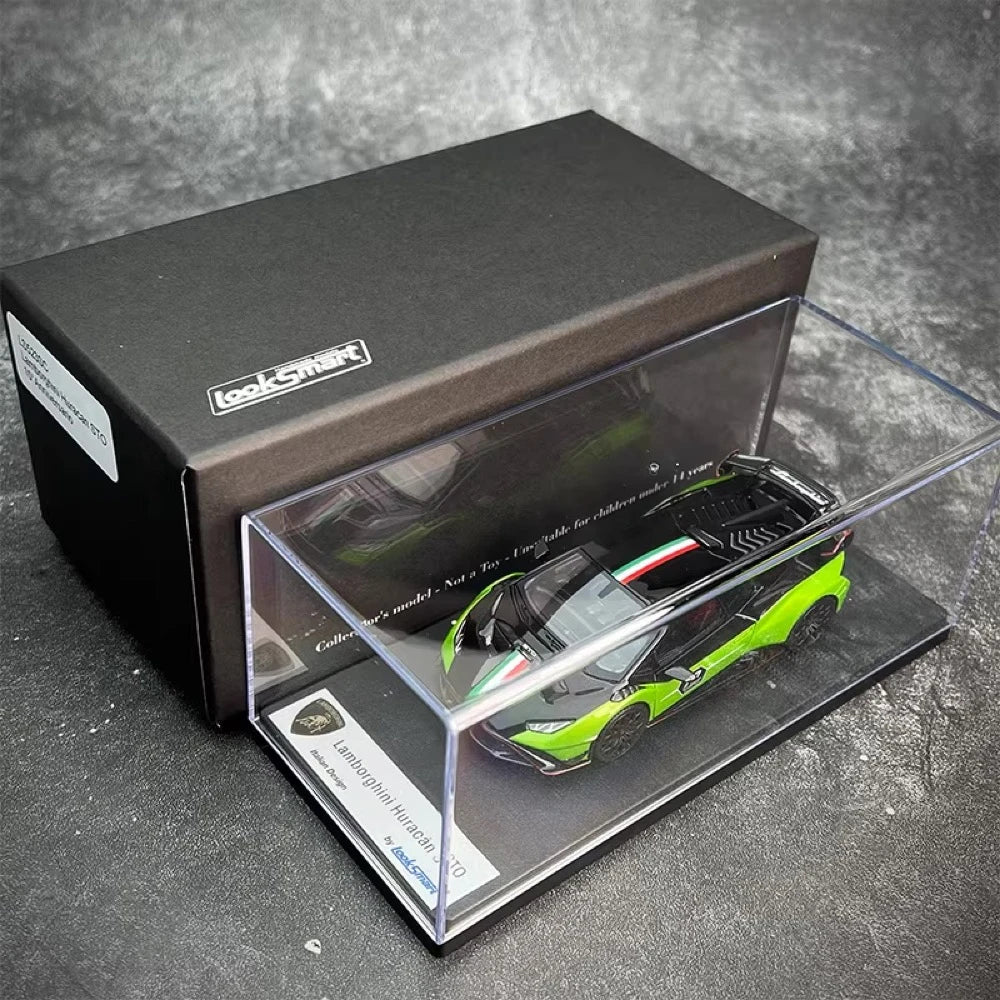 [Look Smart] 1:43 Lamborghini 2023 Huracan STO SC 10th Anniversary Model Car Resin