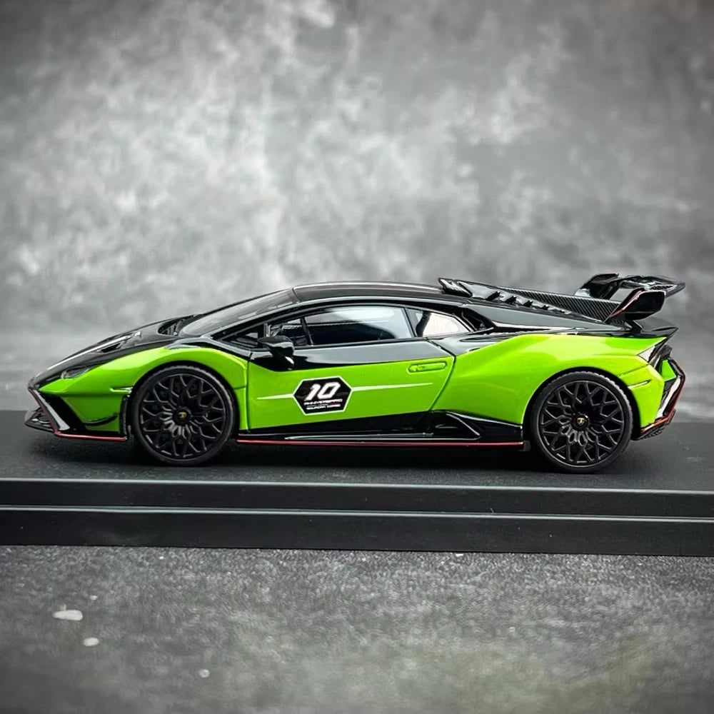 [Look Smart] 1:43 Lamborghini 2023 Huracan STO SC 10th Anniversary Model Car Resin