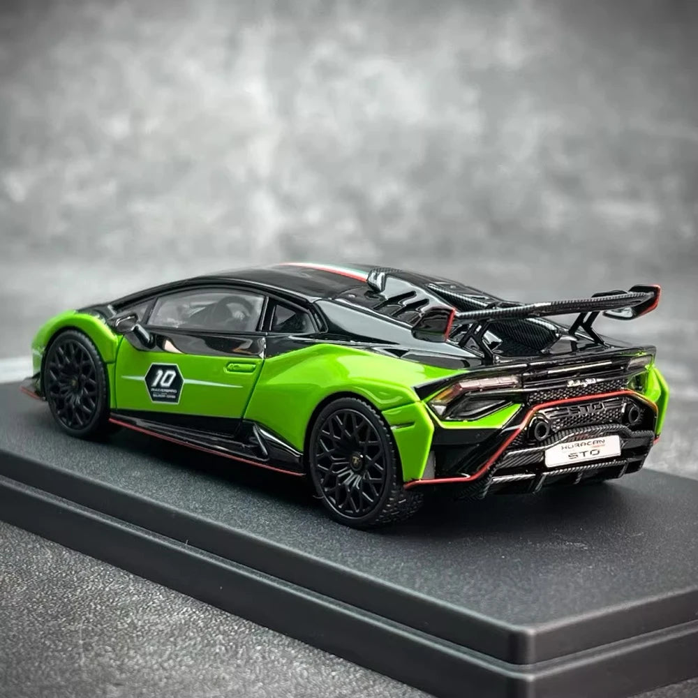 [Look Smart] 1:43 Lamborghini 2023 Huracan STO SC 10th Anniversary Model Car Resin