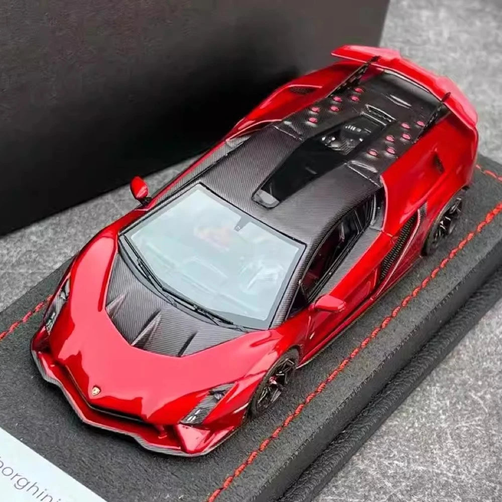 [Look Smart] 1:43 Lamborghini 2023 Invencible Red Model Car Resin