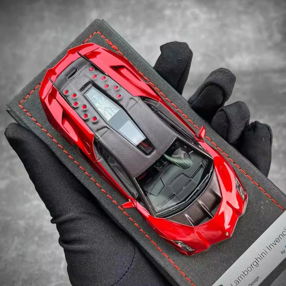 [Look Smart] 1:43 Lamborghini 2023 Invencible Red Model Car Resin