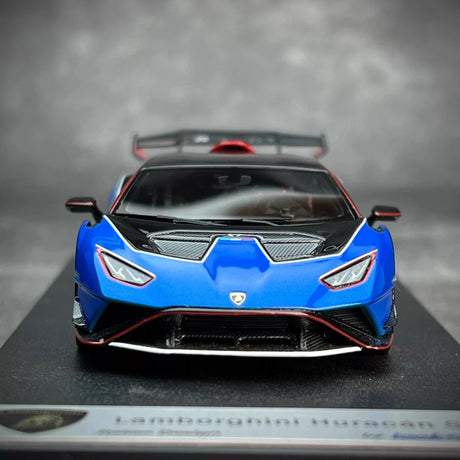 [Look Smart] 1:43 Lamborghini 2024 Huracan STJ Coupe blauw modelauto Hars