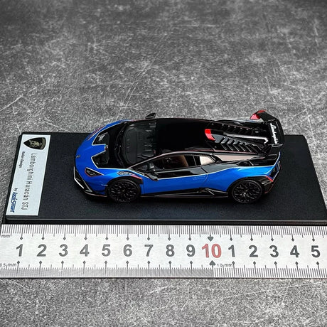 [Look Smart] 1:43 Lamborghini 2024 Huracan STJ Coupe blauw modelauto Hars