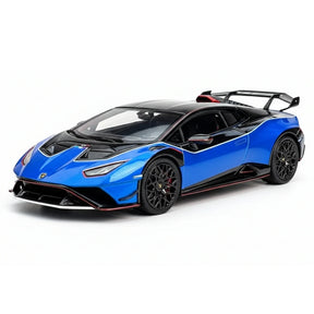 [Look Smart] 1:43 Lamborghini 2024 Huracan STJ Coupe blå modellbil harts