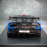 [Look Smart] 1:43 Lamborghini 2024 Huracan STJ Coupe blå modellbil harts