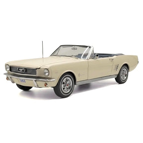 [MBI] 1:24 Ford 1966 Mustang Convertible White Model Car Die-Cast