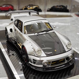 [MCM] 1:18 Porsche 1990 964 RWB Widebody Silver Model Car Resin