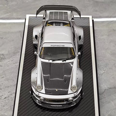 [MCM] 1:18 Porsche 1990 964 RWB Widebody Silver Model Car Resin