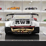 [MCM] 1:18 Porsche 1990 964 RWB Widebody Silver Model Car Resin