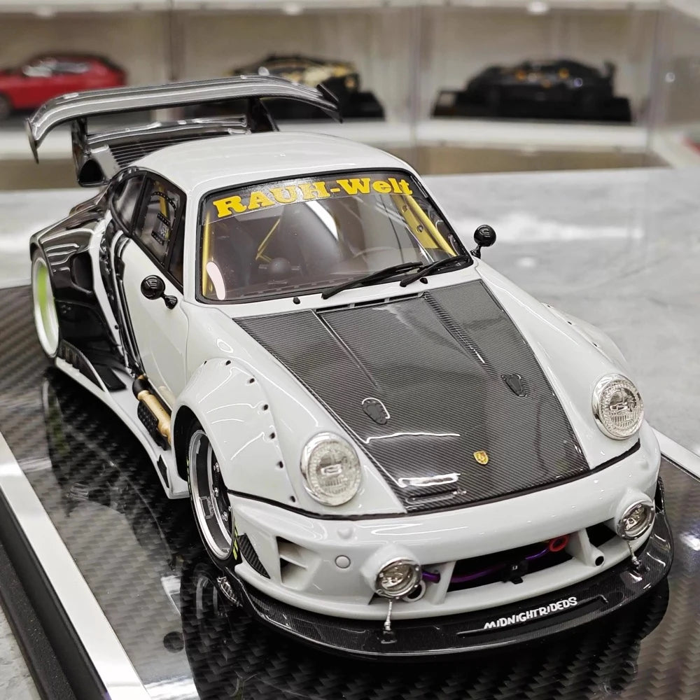 [MCM] 1:18 Porsche 1990 964 RWB Widebody White Model Car Resin