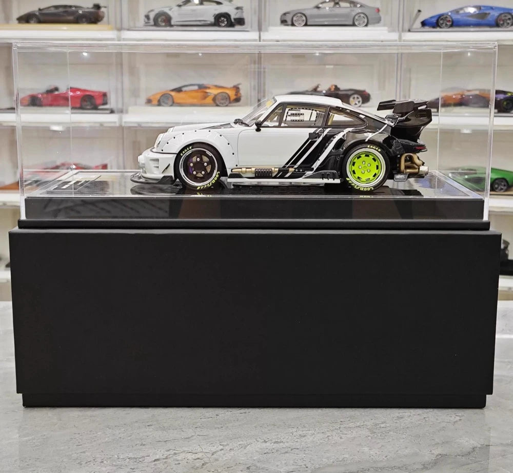 [MCM] 1:18 Porsche 1990 964 RWB Widebody White Model Car Resin