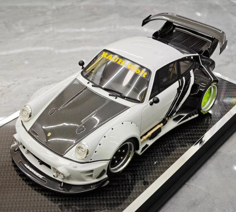 [MCM] 1:18 Porsche 1990 964 RWB Widebody White Model Car Resin