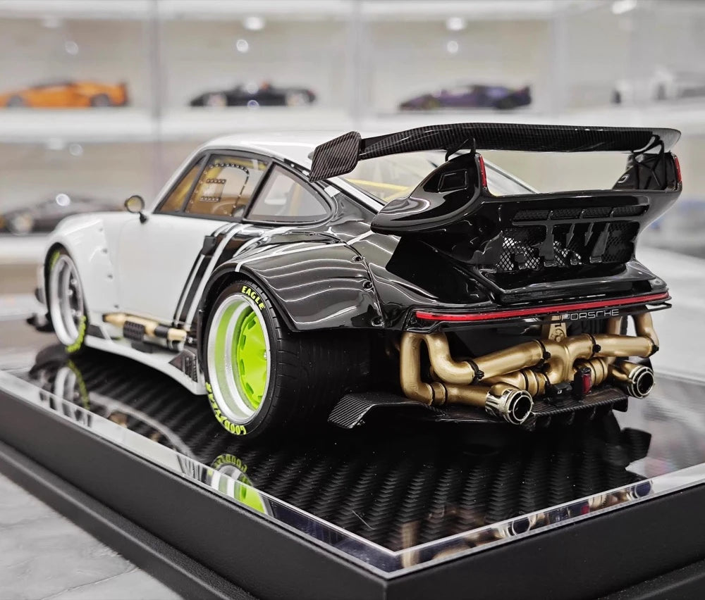 [MCM] 1:18 Porsche 1990 964 RWB Widebody bianco modellino di auto resina