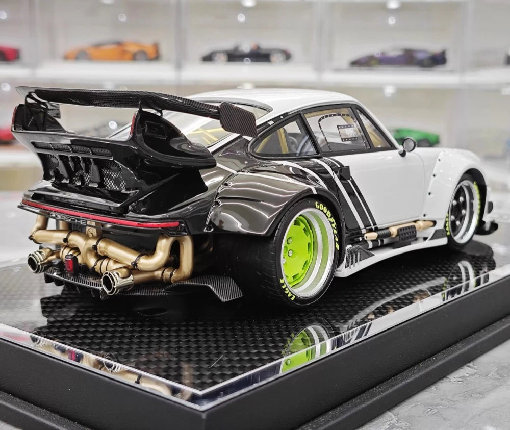 [MCM] 1:18 Porsche 1990 964 RWB Widebody bianco modellino di auto resina
