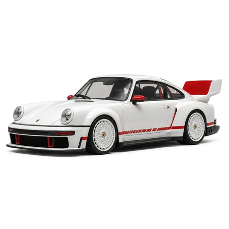 MCM Porsche 2023 911 Singer DLS Turbo Pearl White 1:18 – Resina de Modelo de Resina de Coleção